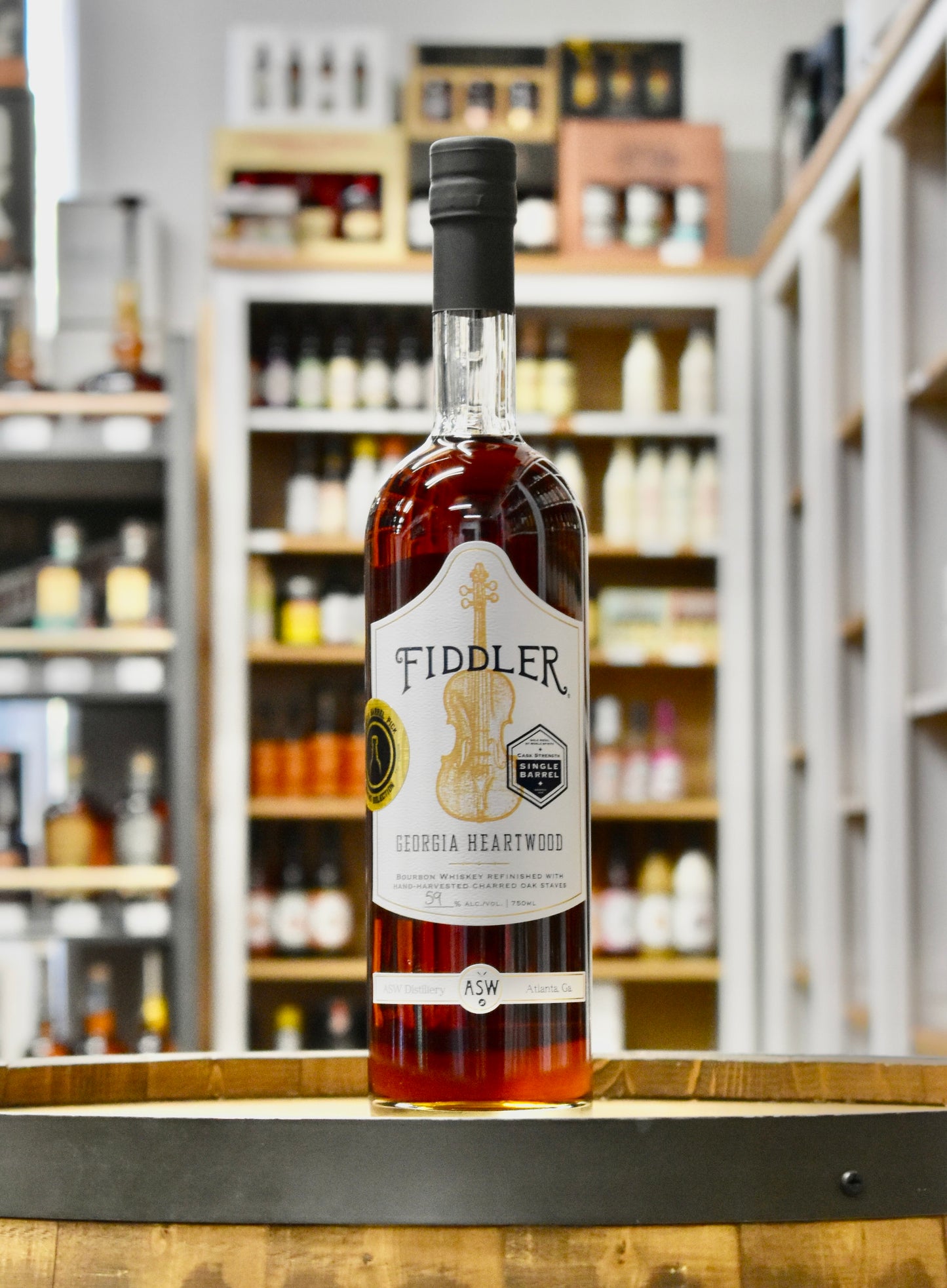 ASW Distillery Fiddler Heartwood Single Barrel Bourbon 750ml - Selected by Unwind