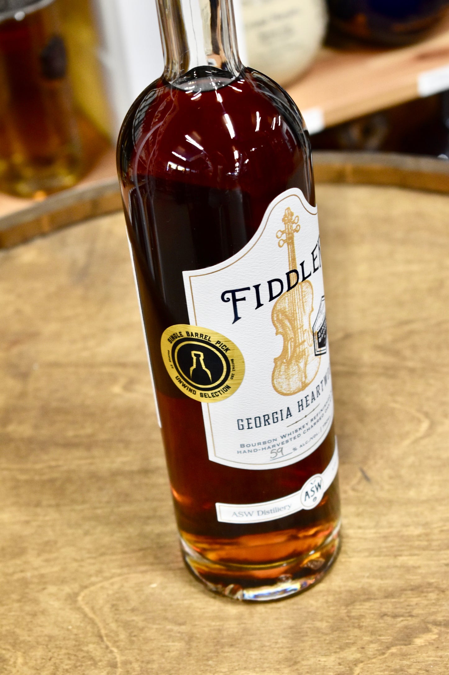 ASW Distillery Fiddler Heartwood Bourbon 750ml - Selected by Unwind