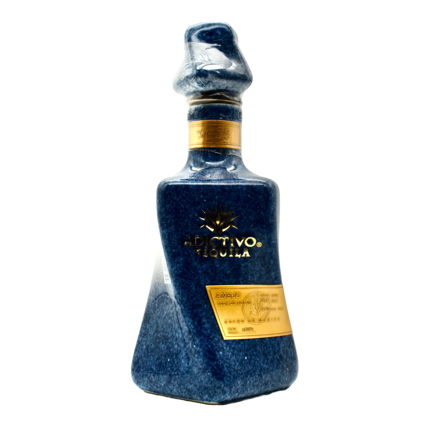 Adictivo Tequila Anejo Ceramic Blue 750ml