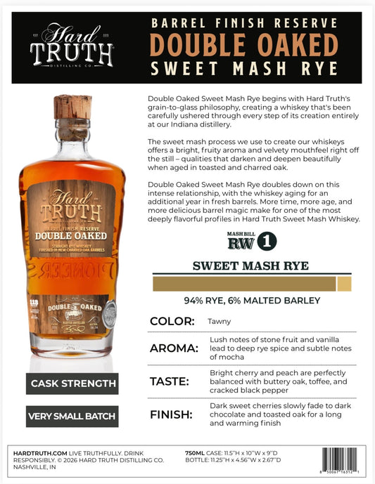 Hard Truth Double Oaked Sweet Mash Rye