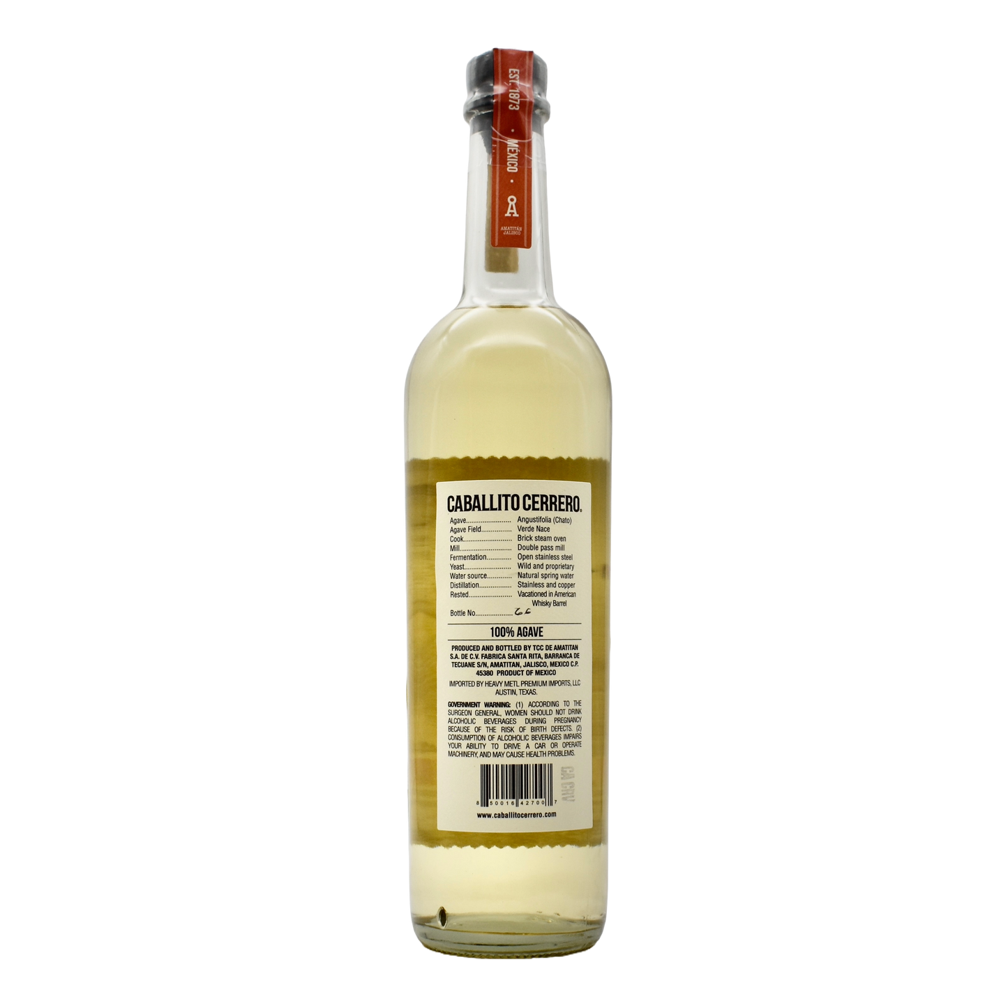 Caballito Cerrero Chato Reposado 750ml