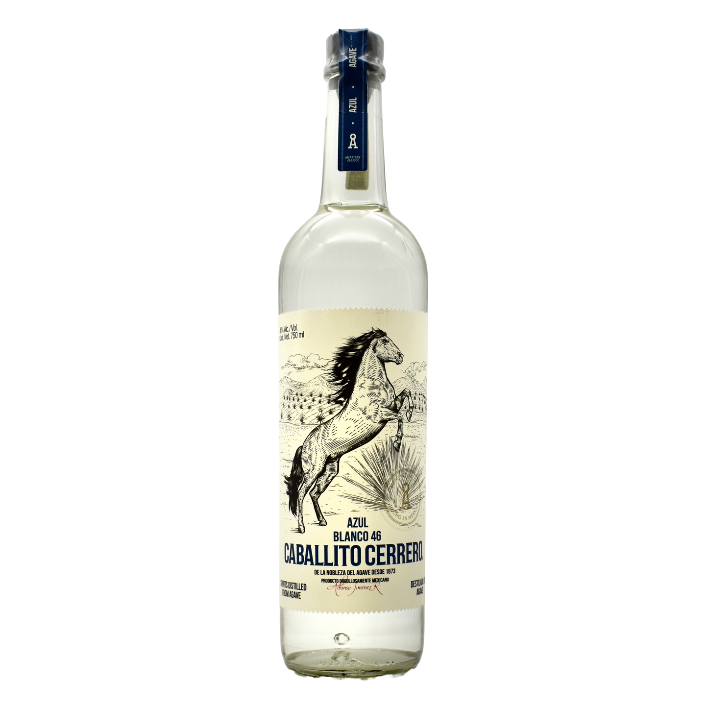 Caballito Cerrero Tequila Azul Blanco 750ml