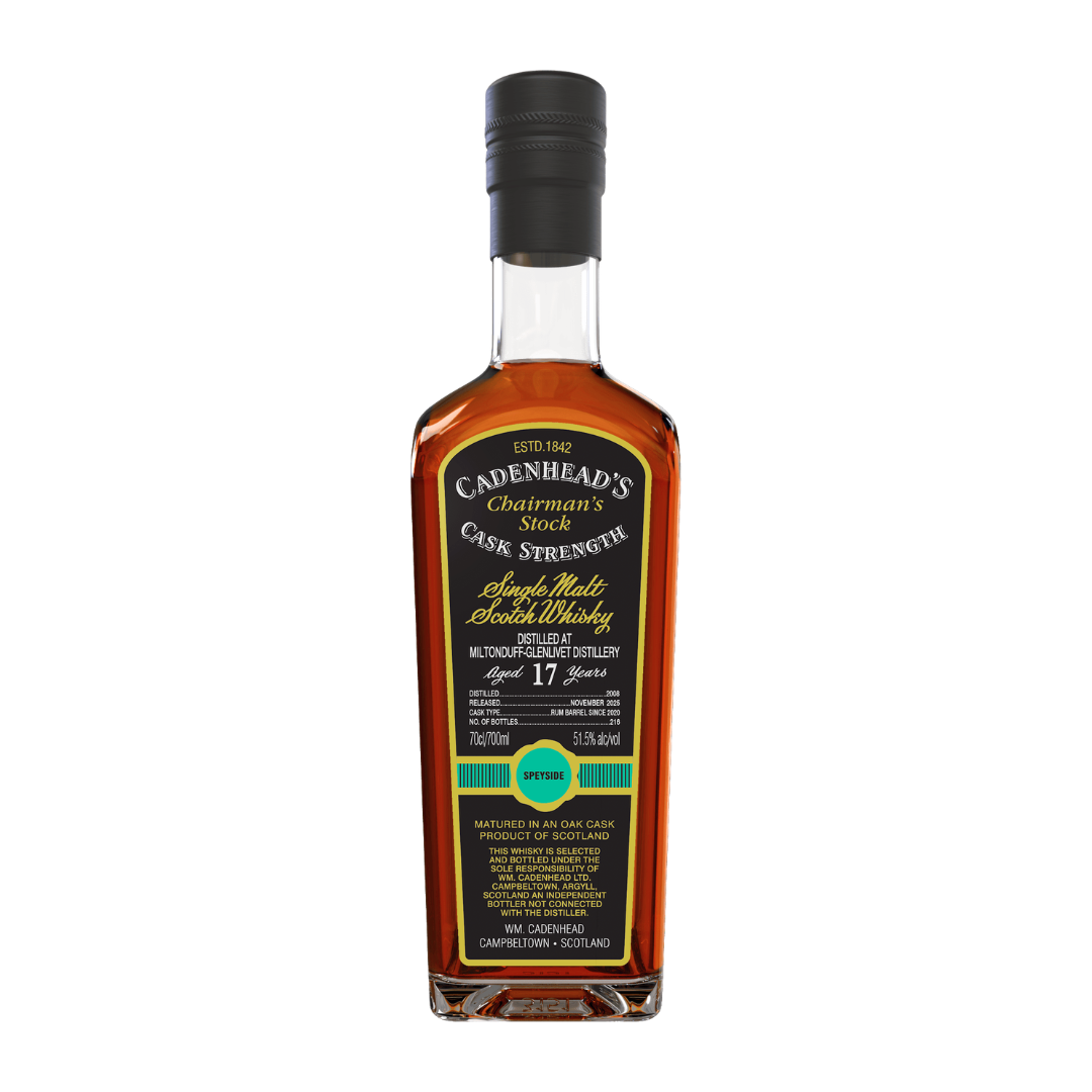 Cadenhead Scotch Whisky Chairman's Stock Miltonduff-Glenlivet 15 Year Cask Strength 700ml