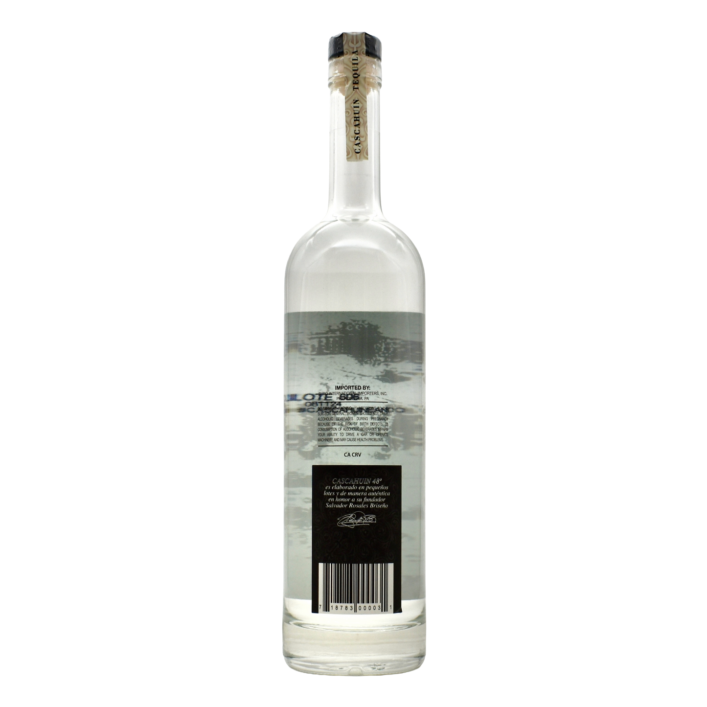 Cascahuin Tequila Plata 48 750ml