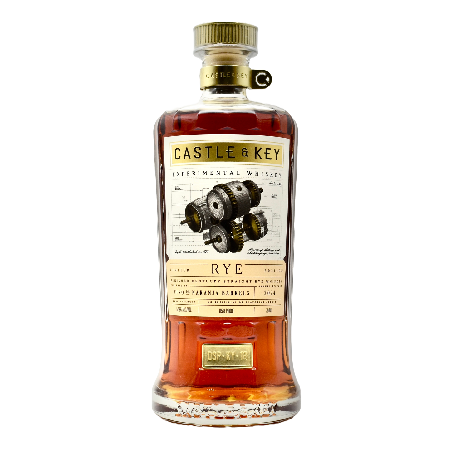 Castle & Key Experimental Rye Naranja 750ml