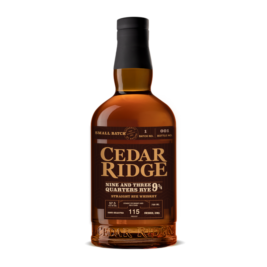 Cedar Ridge Nine and Three Quarters Rye 750ml