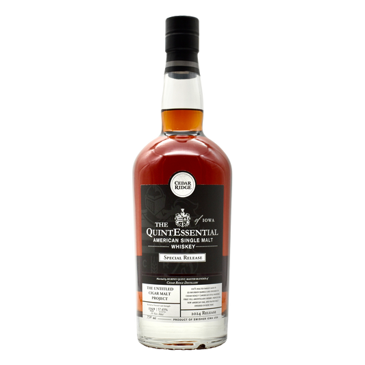Cedar Ridge Quintessential Cigar Project American Single Malt 750ml