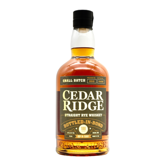 Cedar Ridge Rye Whiskey Bottled In Bond 750ml