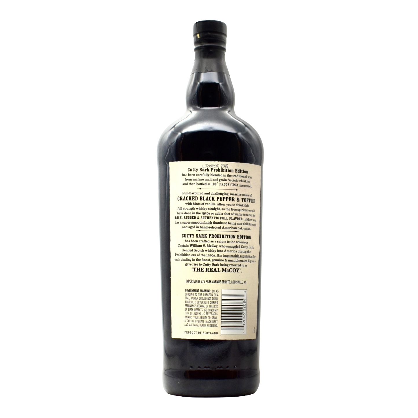 Cutty Sark Scotch Whisky Prohibition 1L