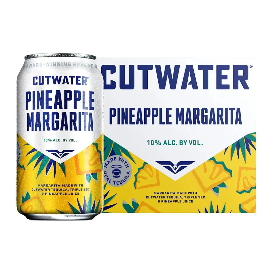 Cutwater Pineapple Margarita 4-Pack 12oz Cans