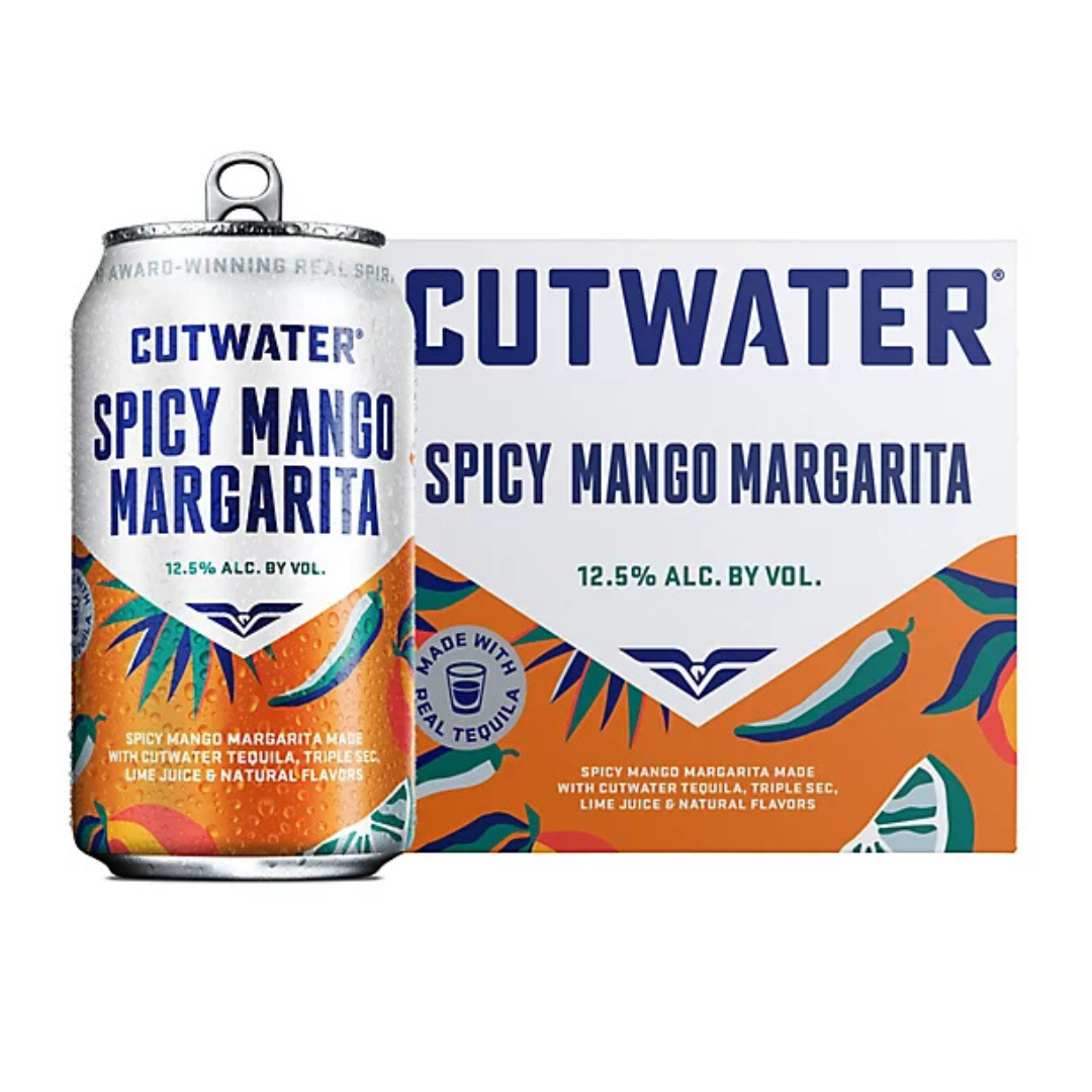 Cutwater Spicy Mango Margarita 4-Pack 12oz Cans