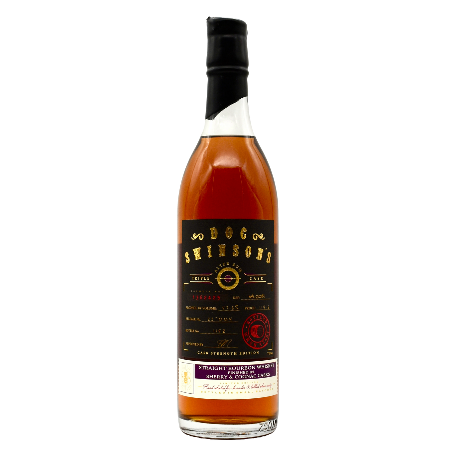 Doc Swinson Bourbon Triple Cask Strength 750ml