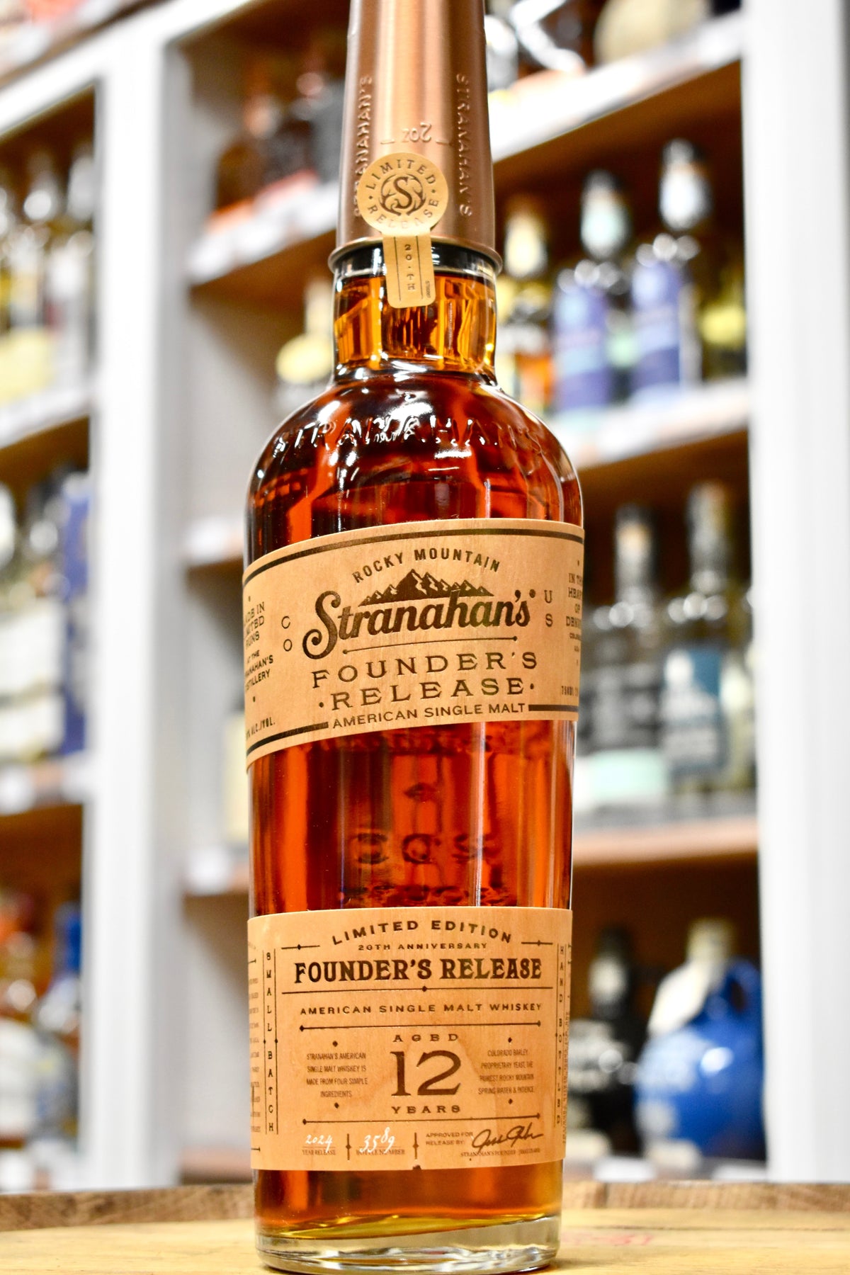 Stranahan's 12 Year Founder's Release Colorado Single Malt Whiskey