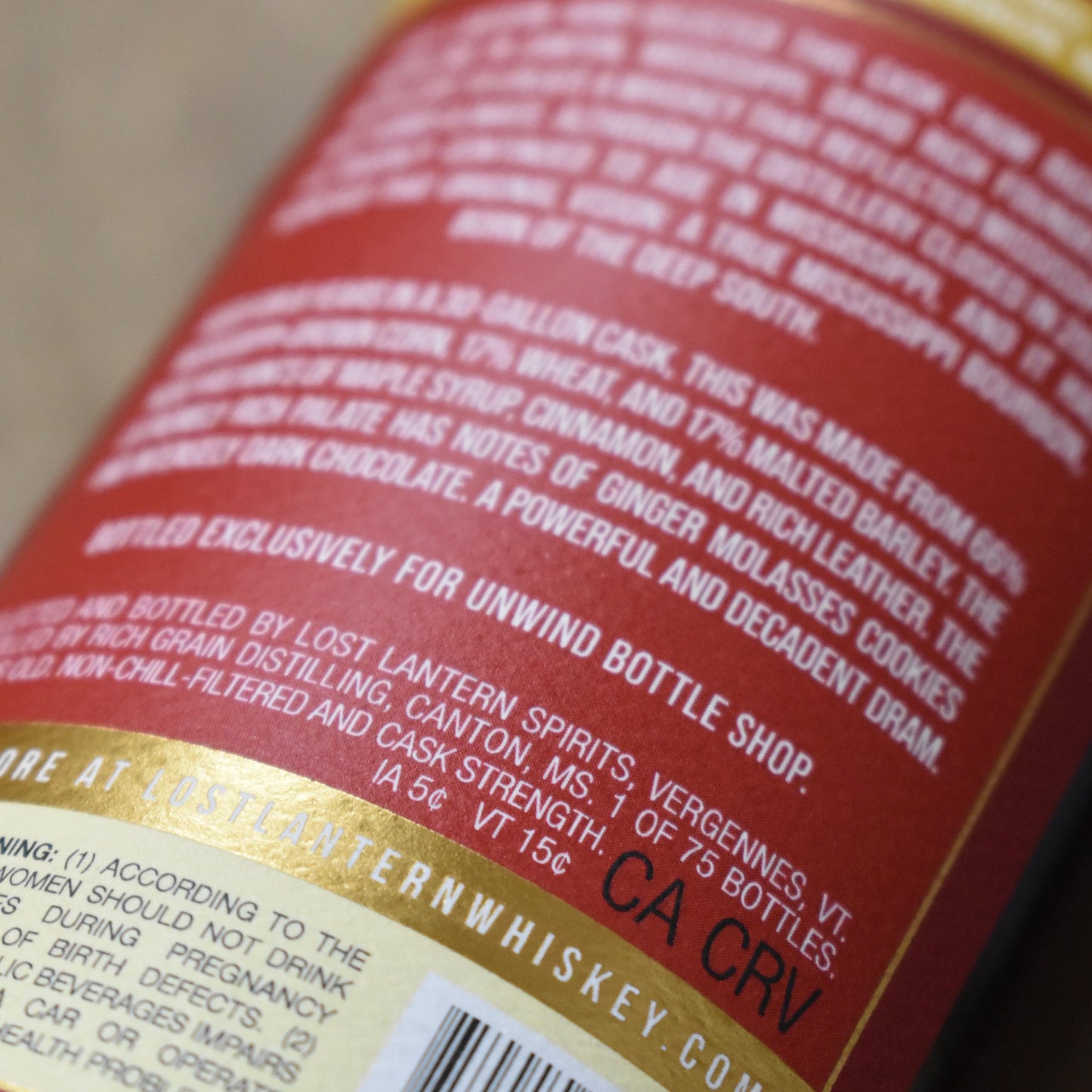 Lost Lantern Bourbon Rich Grain Distilling 146 Proof Hazmat 750ml - Selected by Unwind