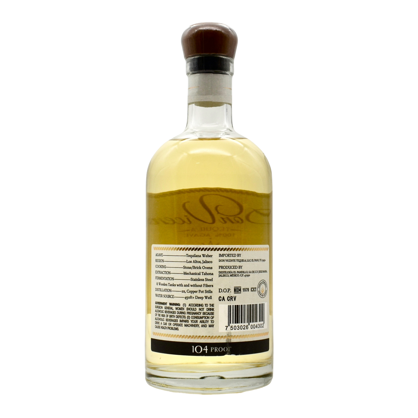 Don Vicente Tequila Fuerte Reposado 750ml