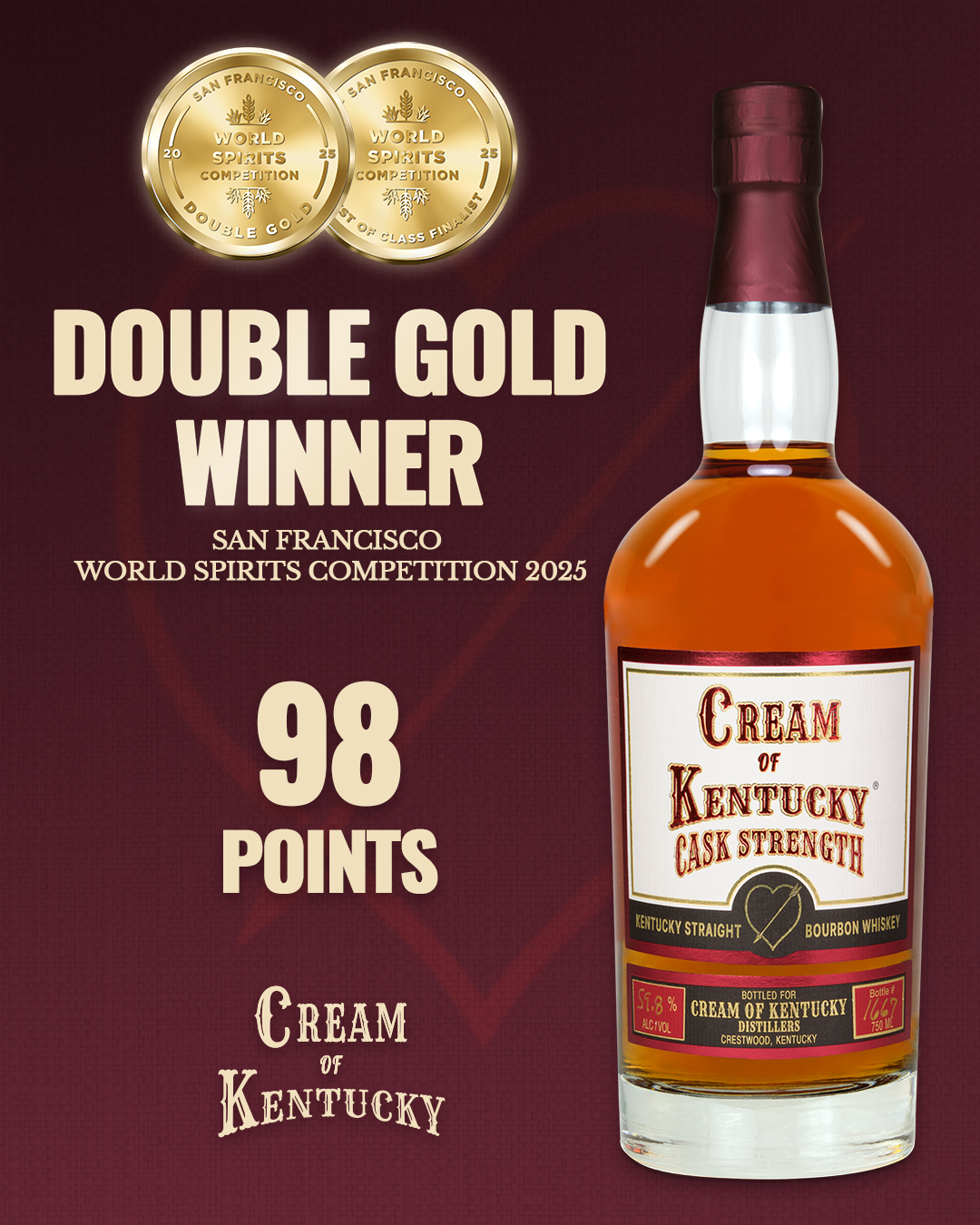 Cream Of Kentucky Bourbon Cask Strength 750ml