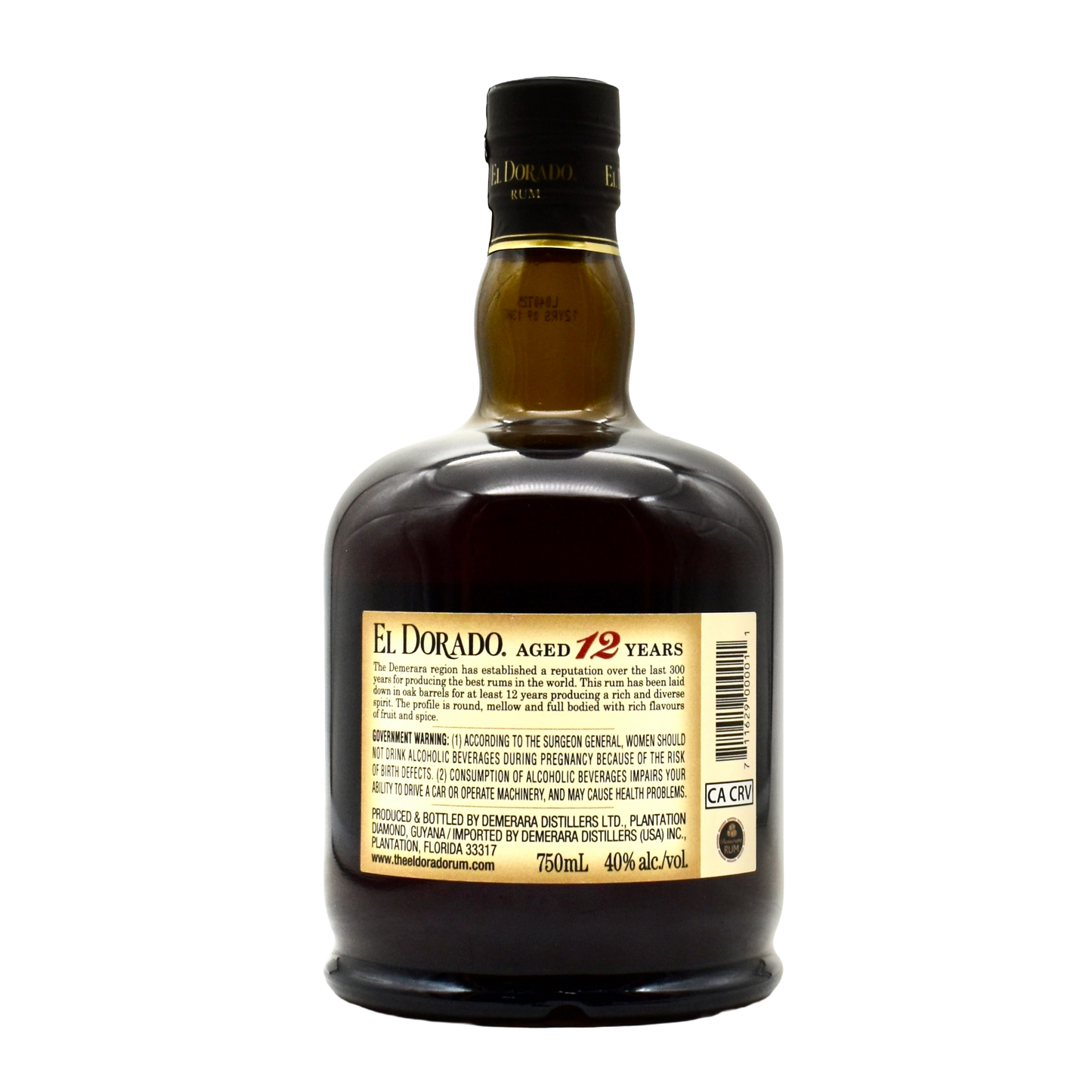 El Dorado 12 Year Rum 750ml