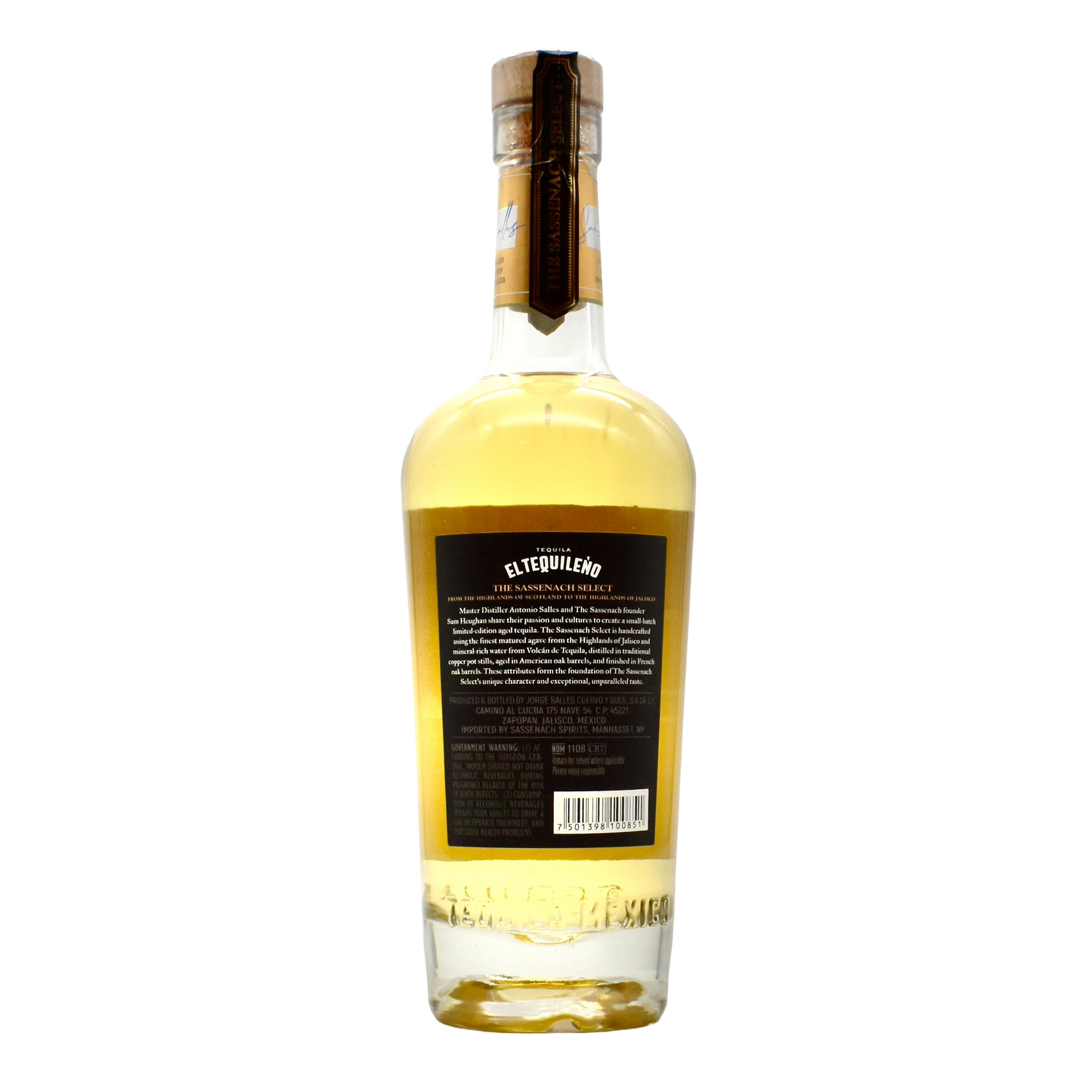El Tequileno Tequila Sassenach Select Double Wood Reposado 750ml