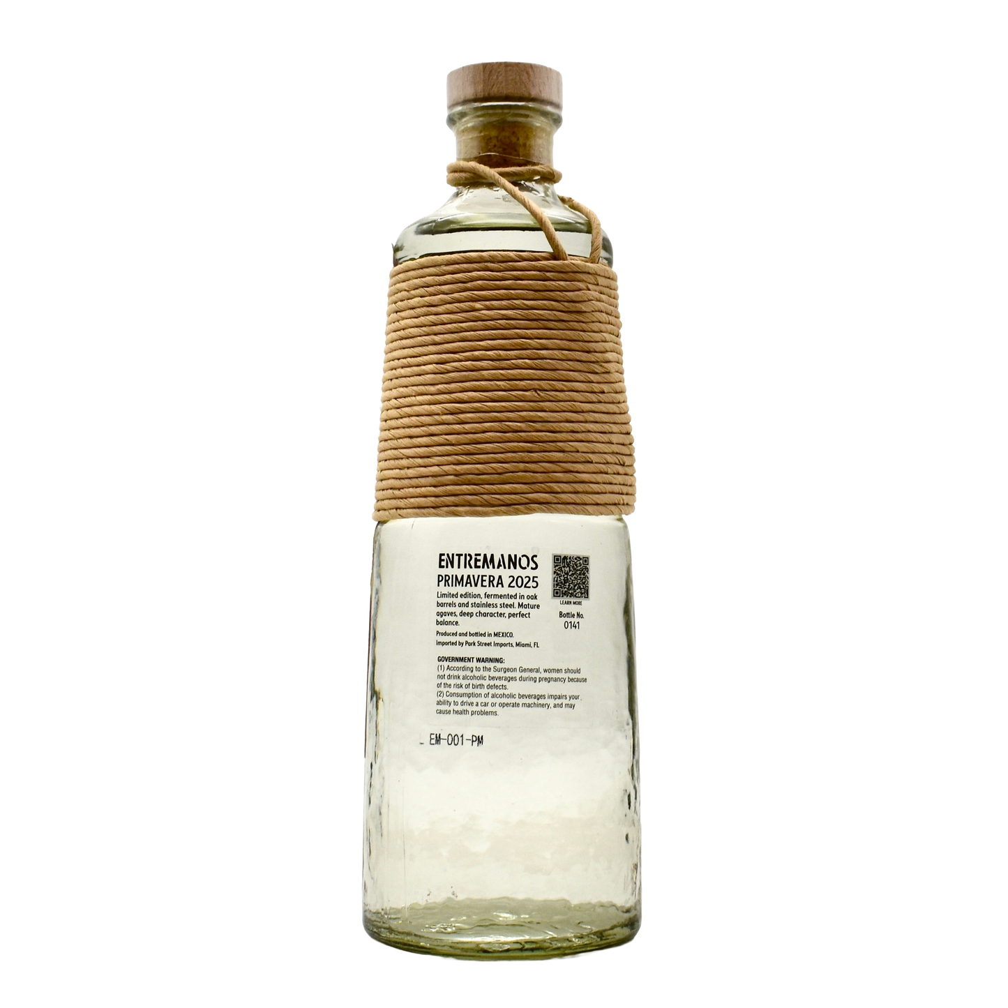 Entre Manos Tequila Primavera Blanco 700ml