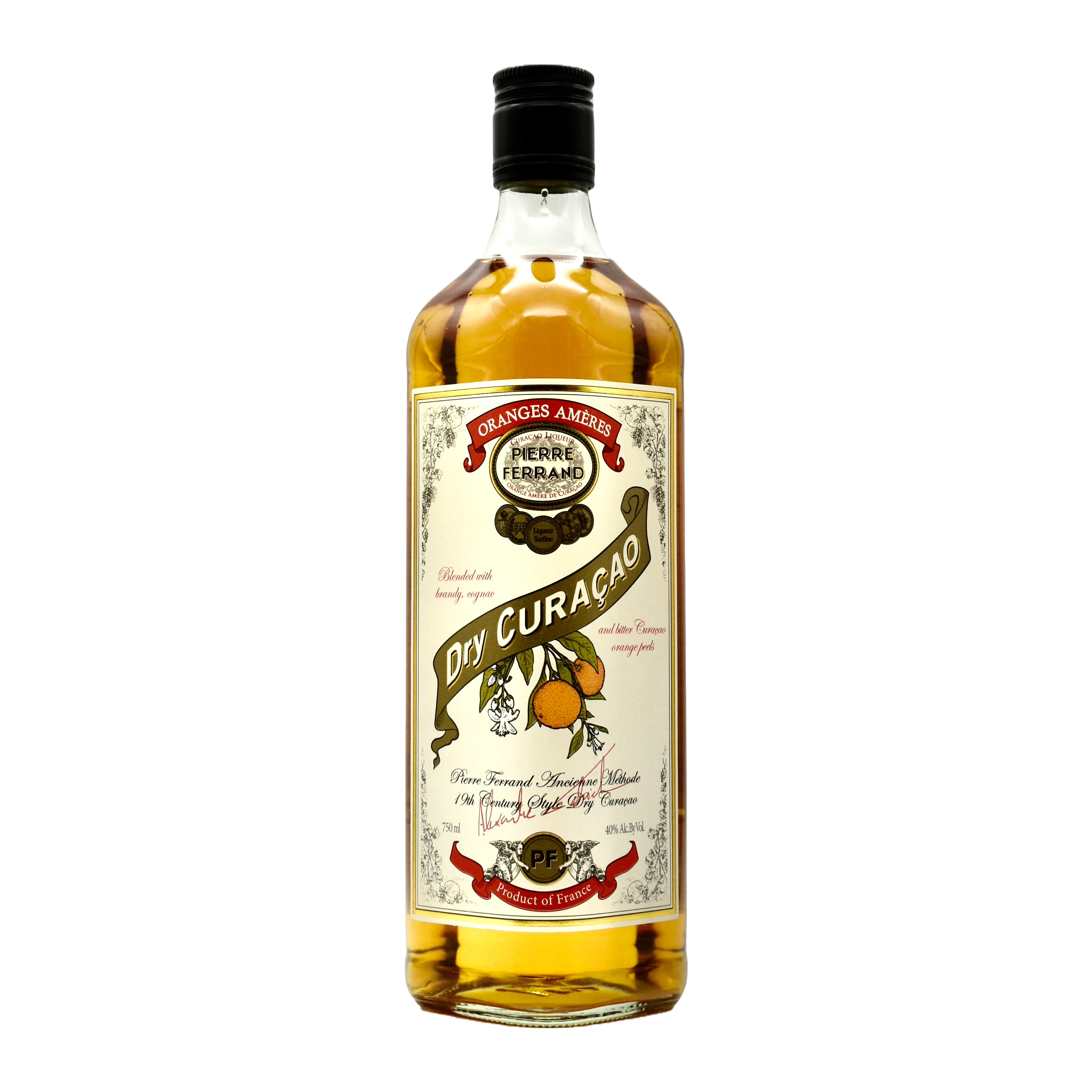 Pierre Ferrand Dry Curacao Orange 750ml - Classic French Triple