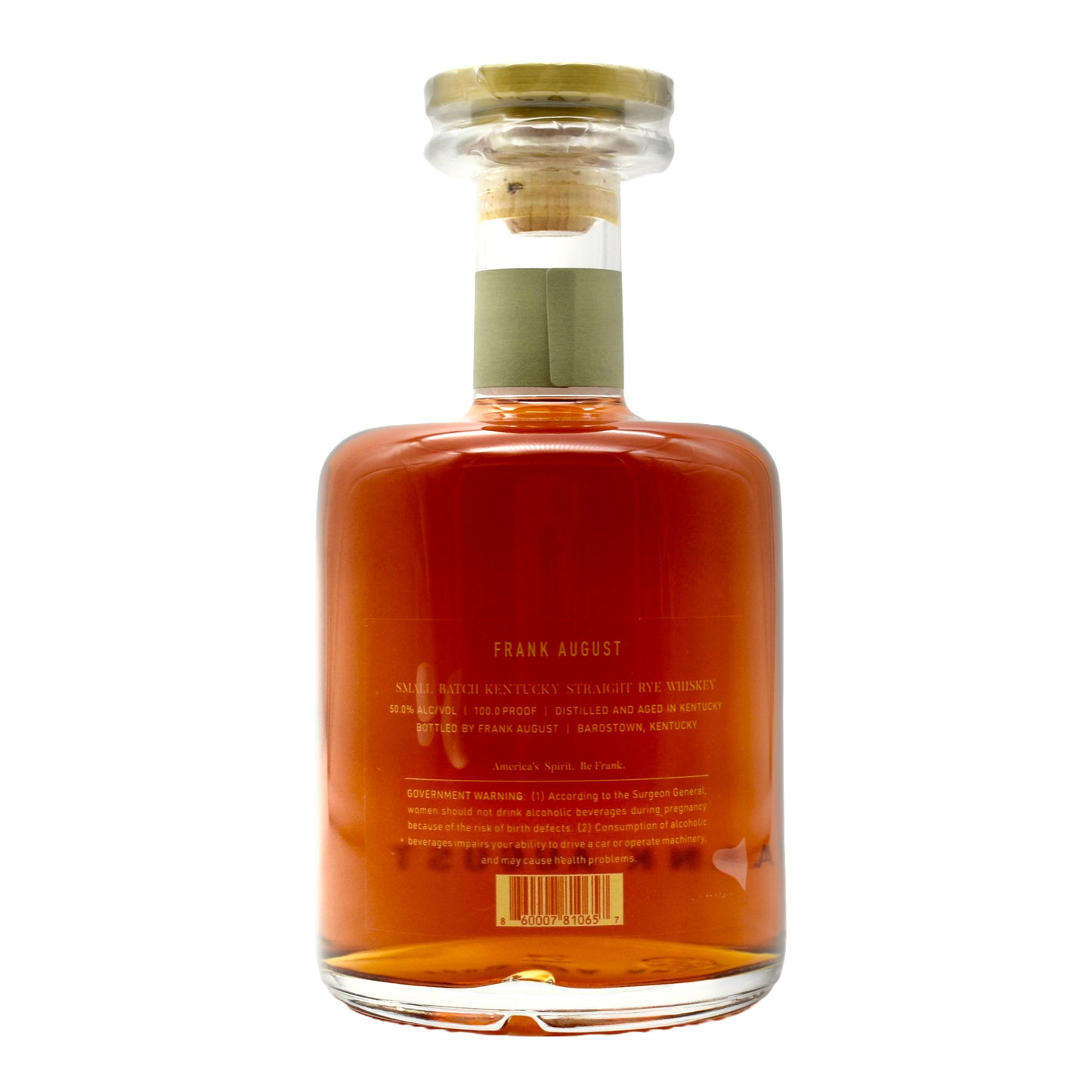 Frank August Rye Small Batch 750ml