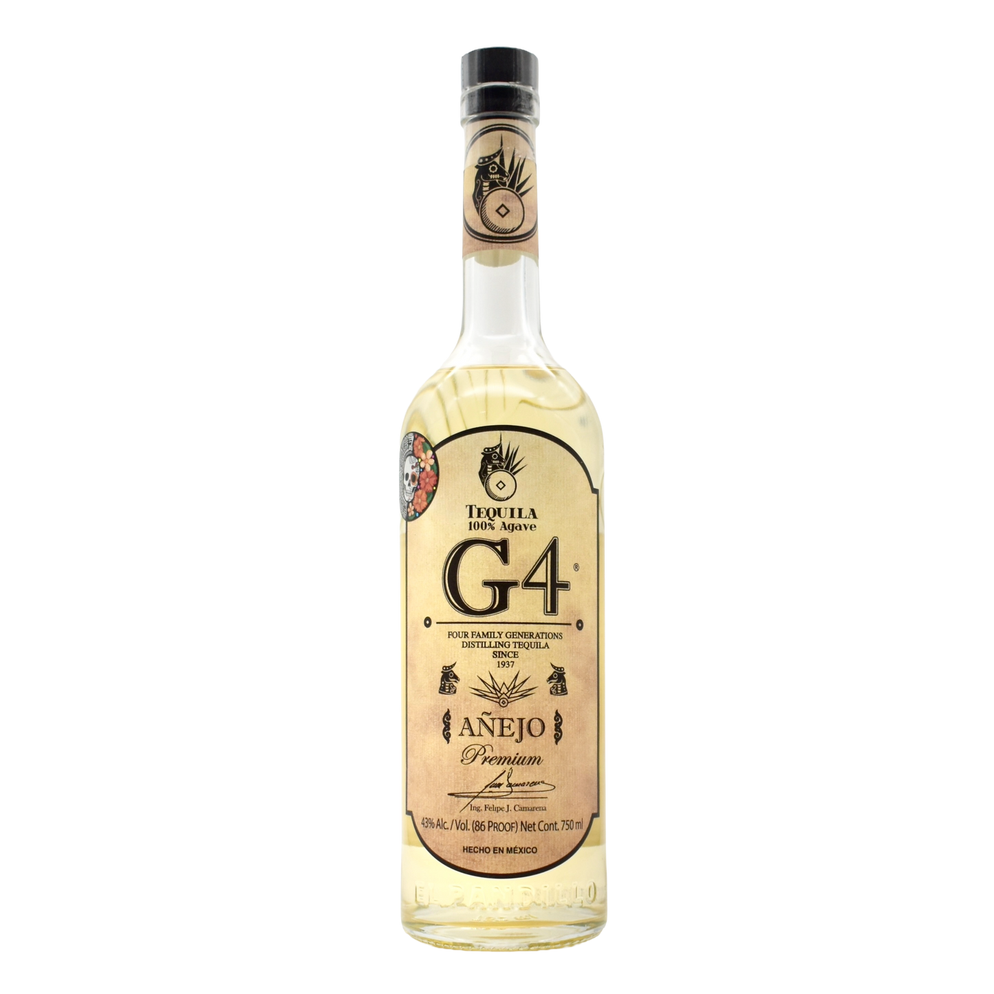 G4 Tequila Añejo de Madera Día de Muertos 2025 Special Edition 750ml