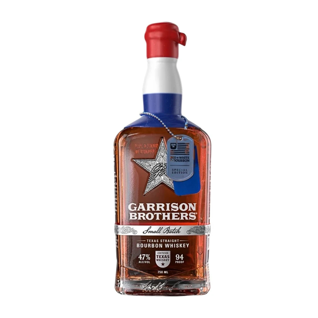Garrison Brothers Straight Bourbon Small Batch Red White Blue 750ml