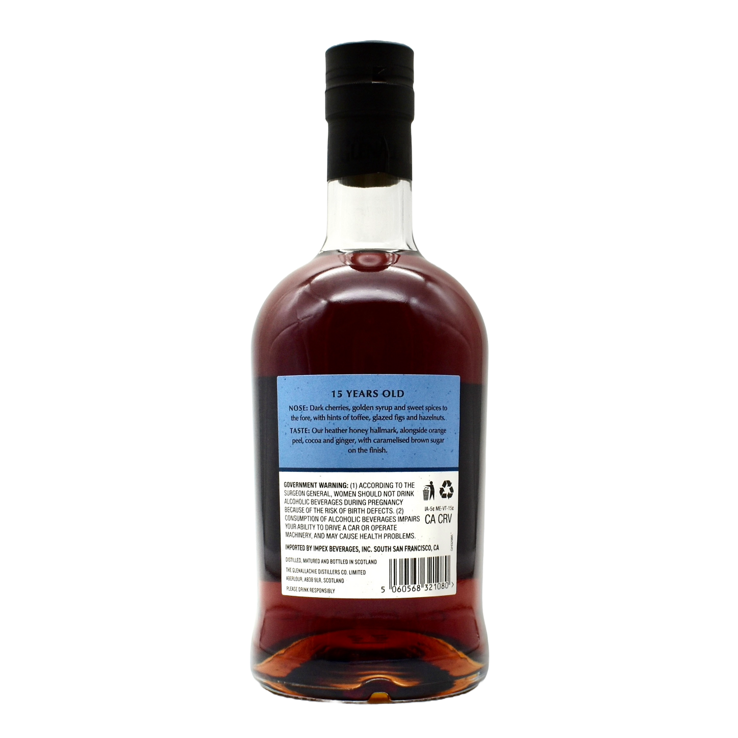 The GlenAllachie 15 Year Old Speyside Single Malt Scotch Whisky 700ml