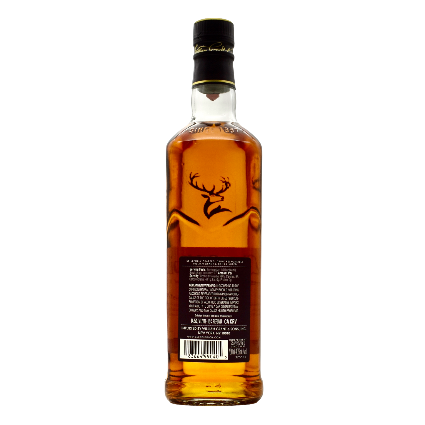 Glenfiddich 15 Year Old Single Malt Scotch Whisky 750ml