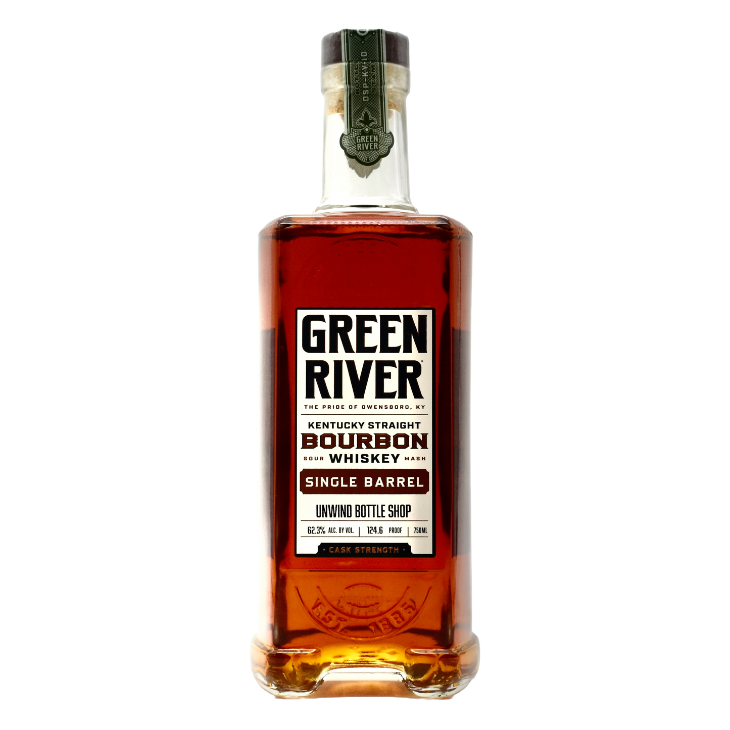 Green River Bourbon Single Barrel Cask Strength 750ml - Selected by Unwind