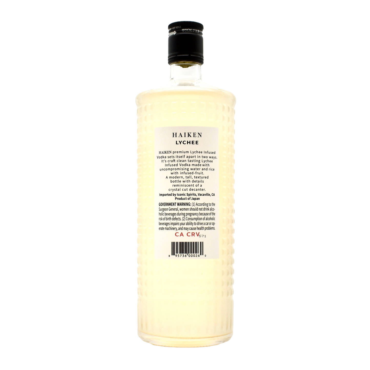 Haiken Vodka Lychee 750ml