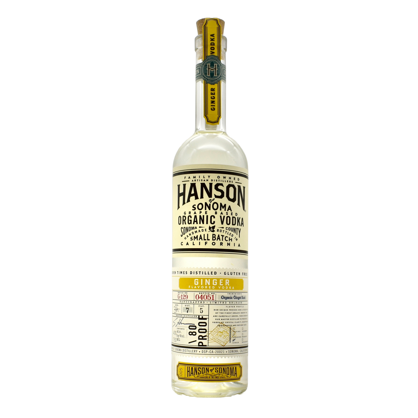Hanson Ginger Vodka 750ml