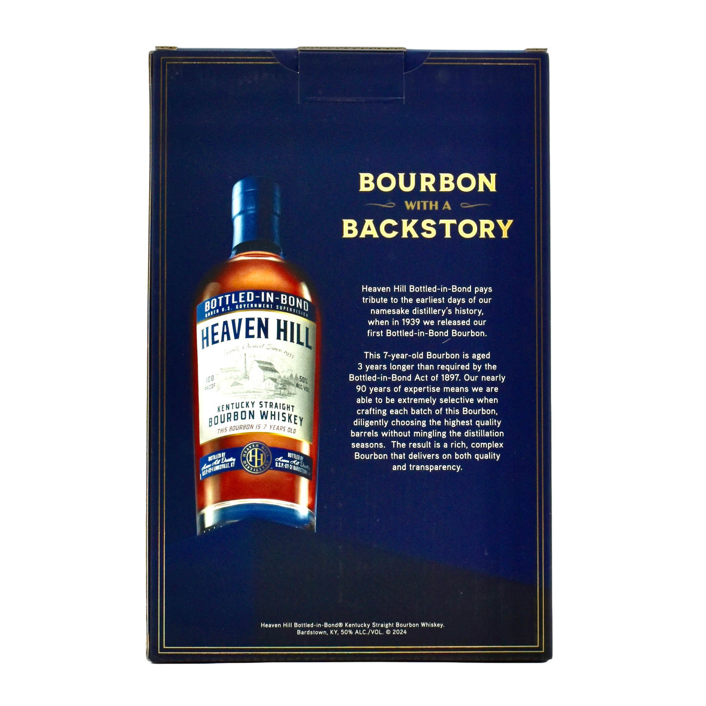 Heaven Hill 7yr Bourbon 750ml with Glencairn Glass
