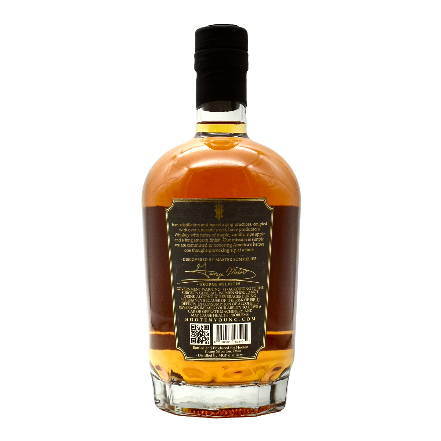 Hooten Young 12 Year American Whiskey 750ml