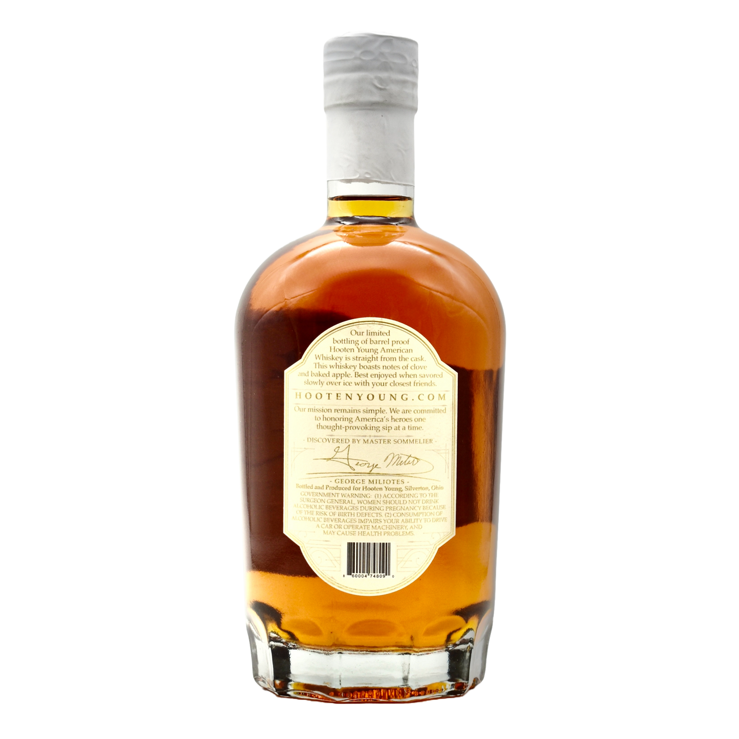 Hooten Young 15Yr Barrel Proof Whiskey 750ml