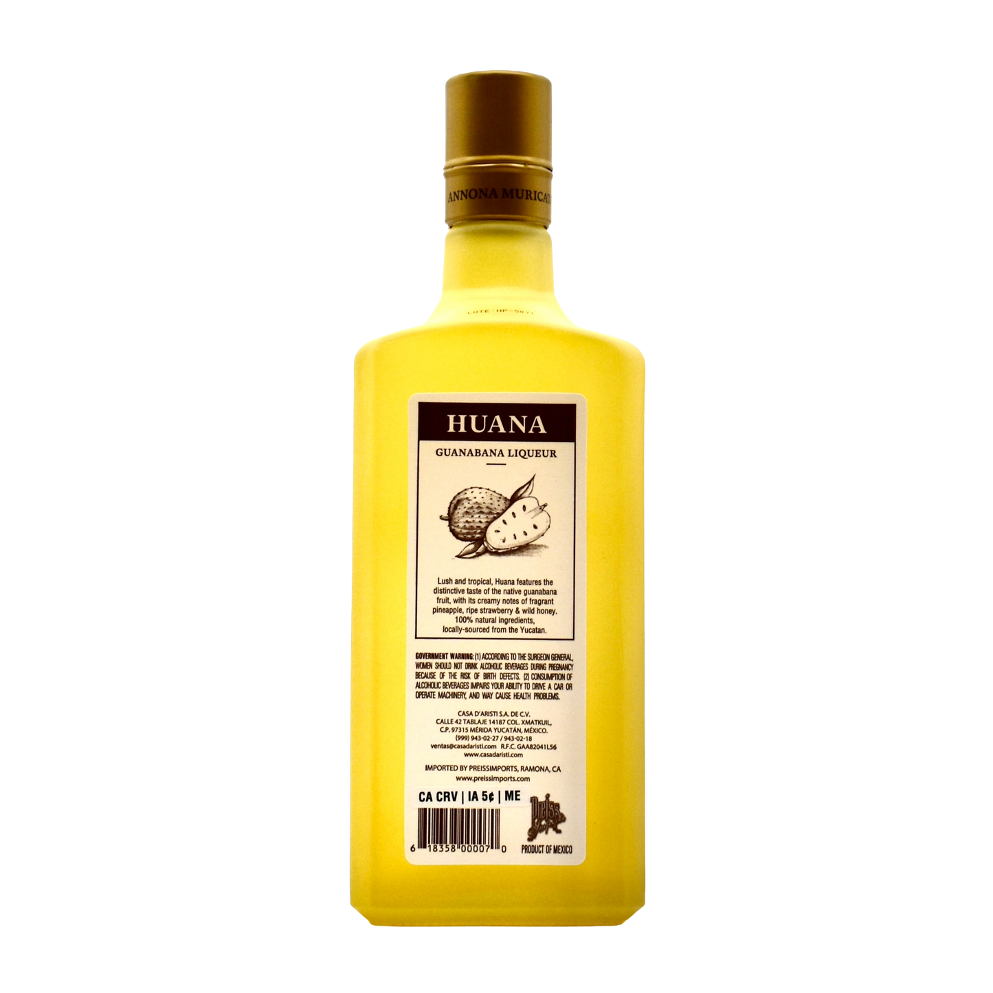 Huana Mayan Guanabana Rum Liqueur 750ml