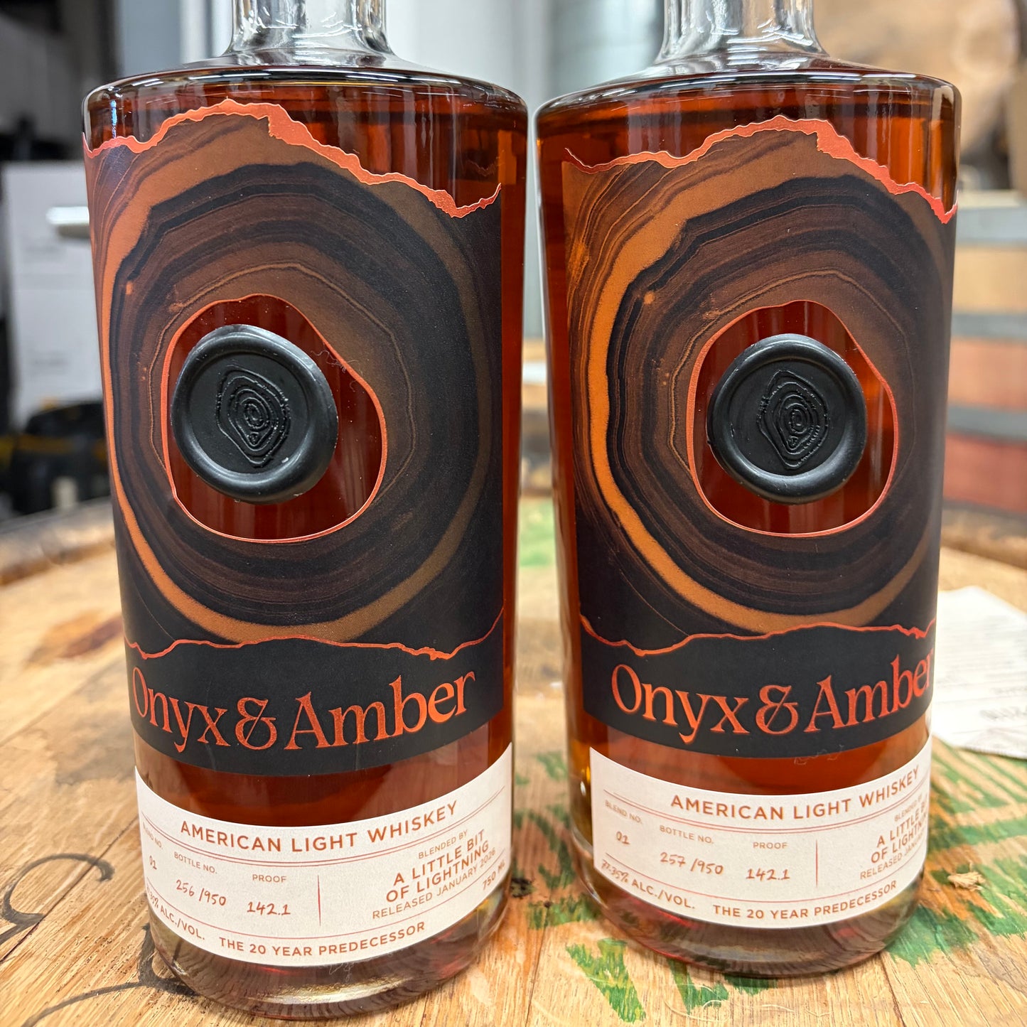 Onyx & Amber 20 Year Light Whiskey "A Little Bit of Lightning" 142.1 Proof Hazmat 750ml