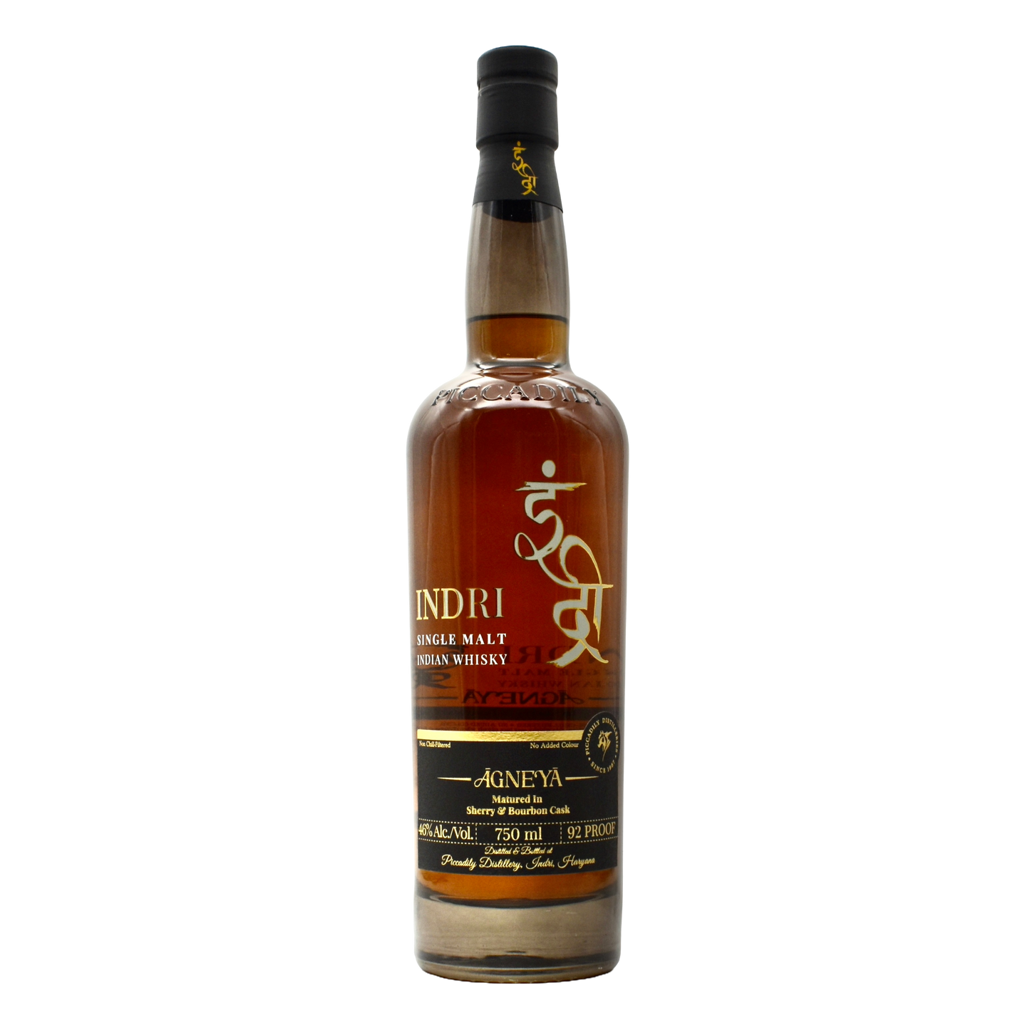 Indri Agneya Single Malt Indian Whiskey 750ml