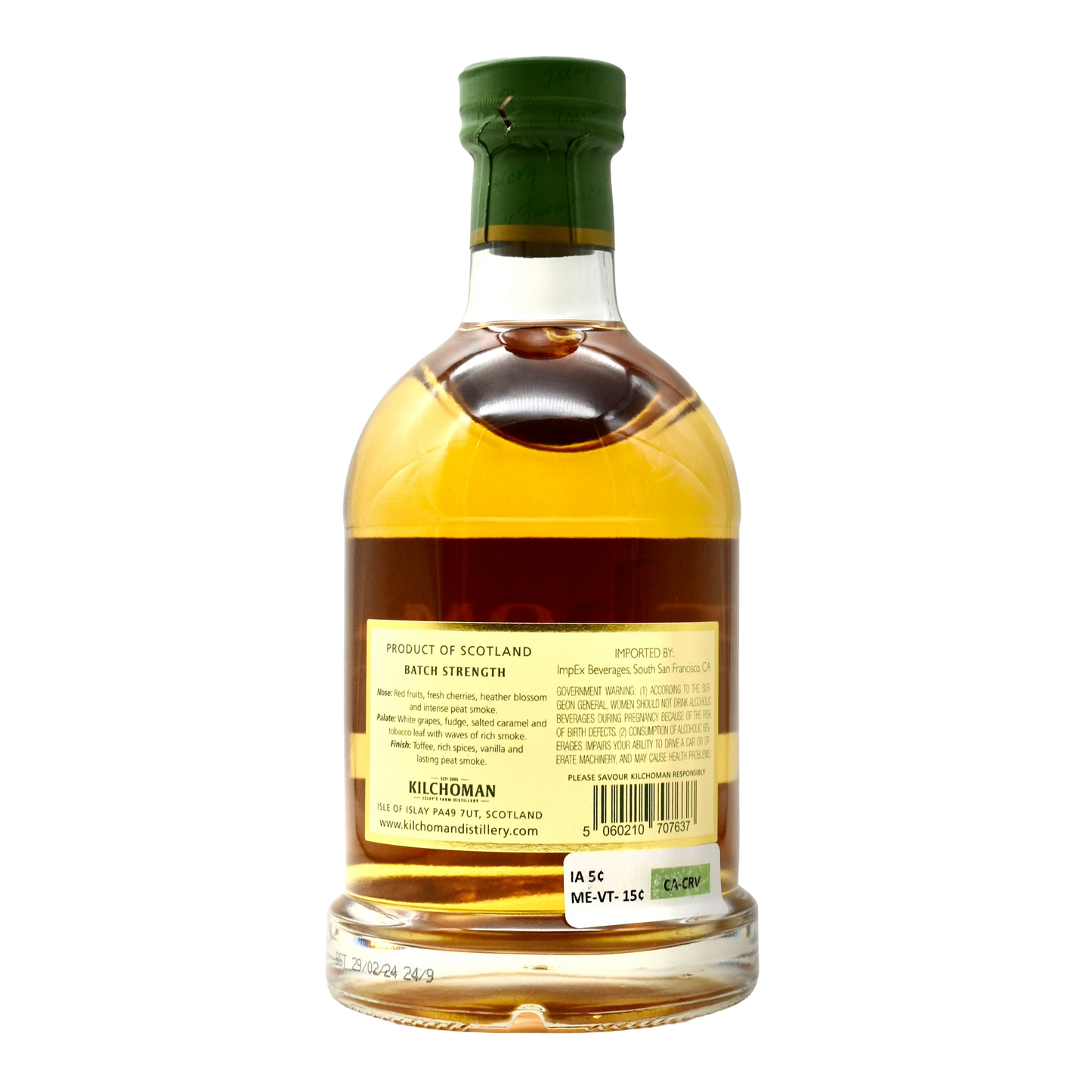 Kilchoman Batch Strength Single Malt Islay Scotch Whisky 700ml