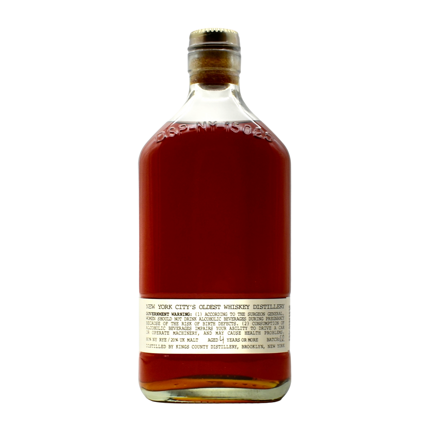 King's County Barrel Strength Empire Rye 750ml