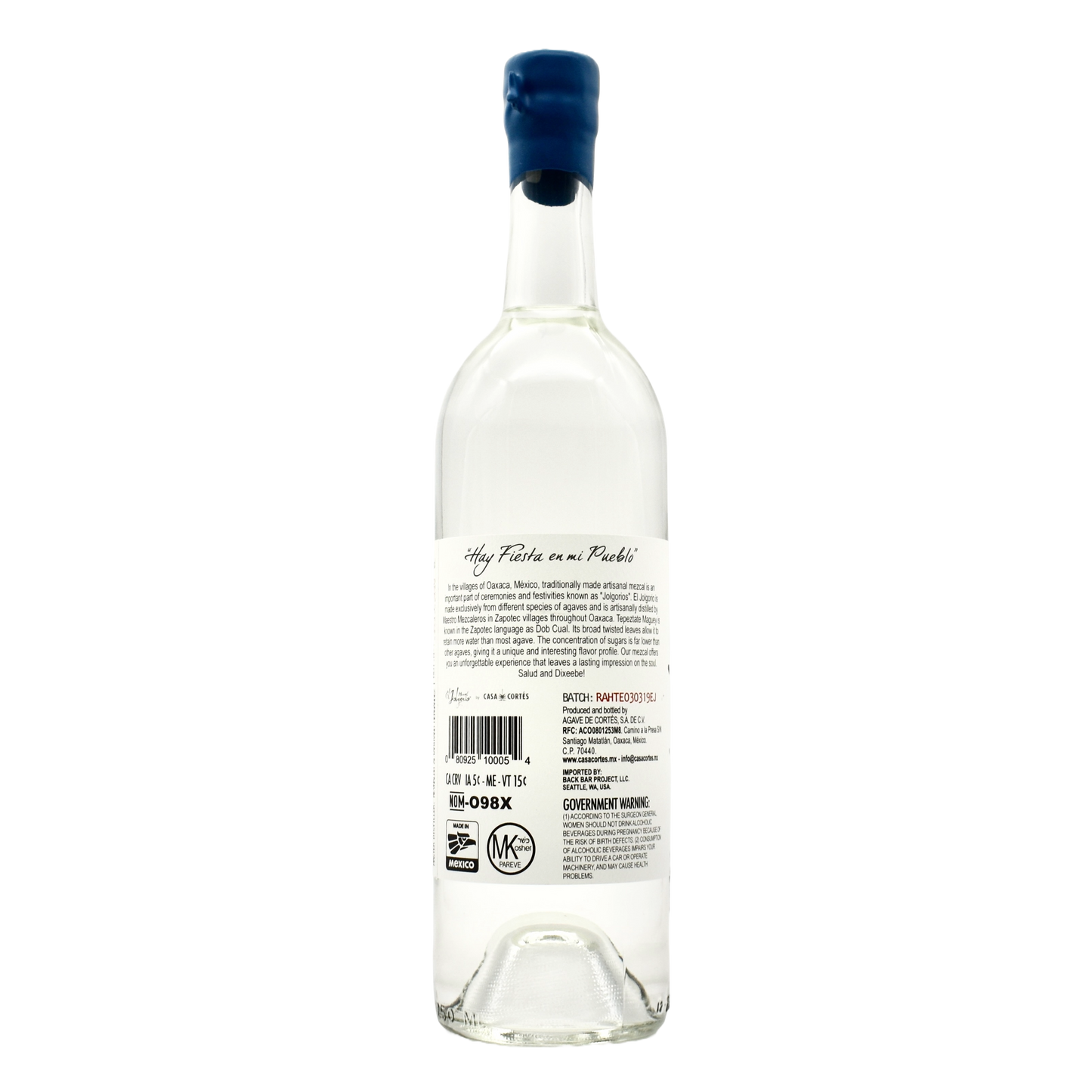 El Jolgorio Tepeztate Mezcal 750ml
