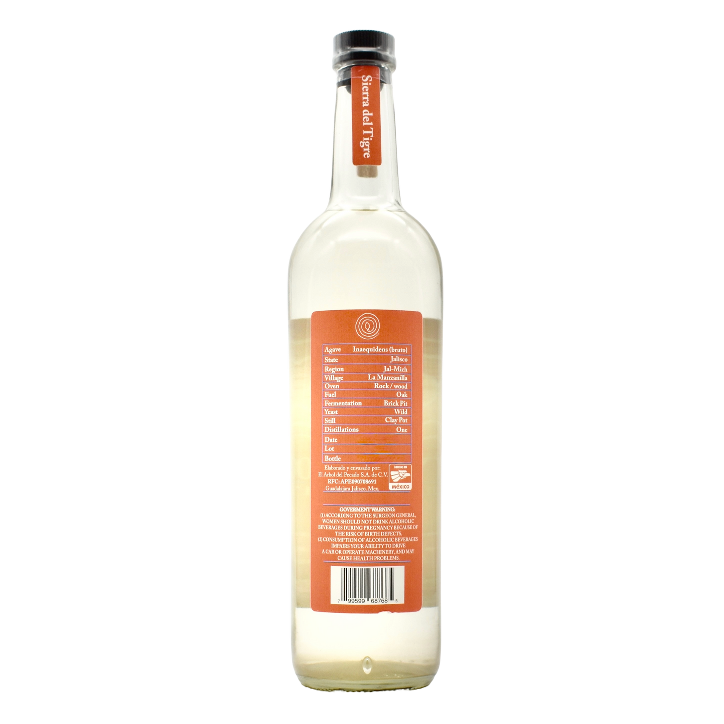 La Venenosa Raicilla Sierra del Tigre Orange 750ml