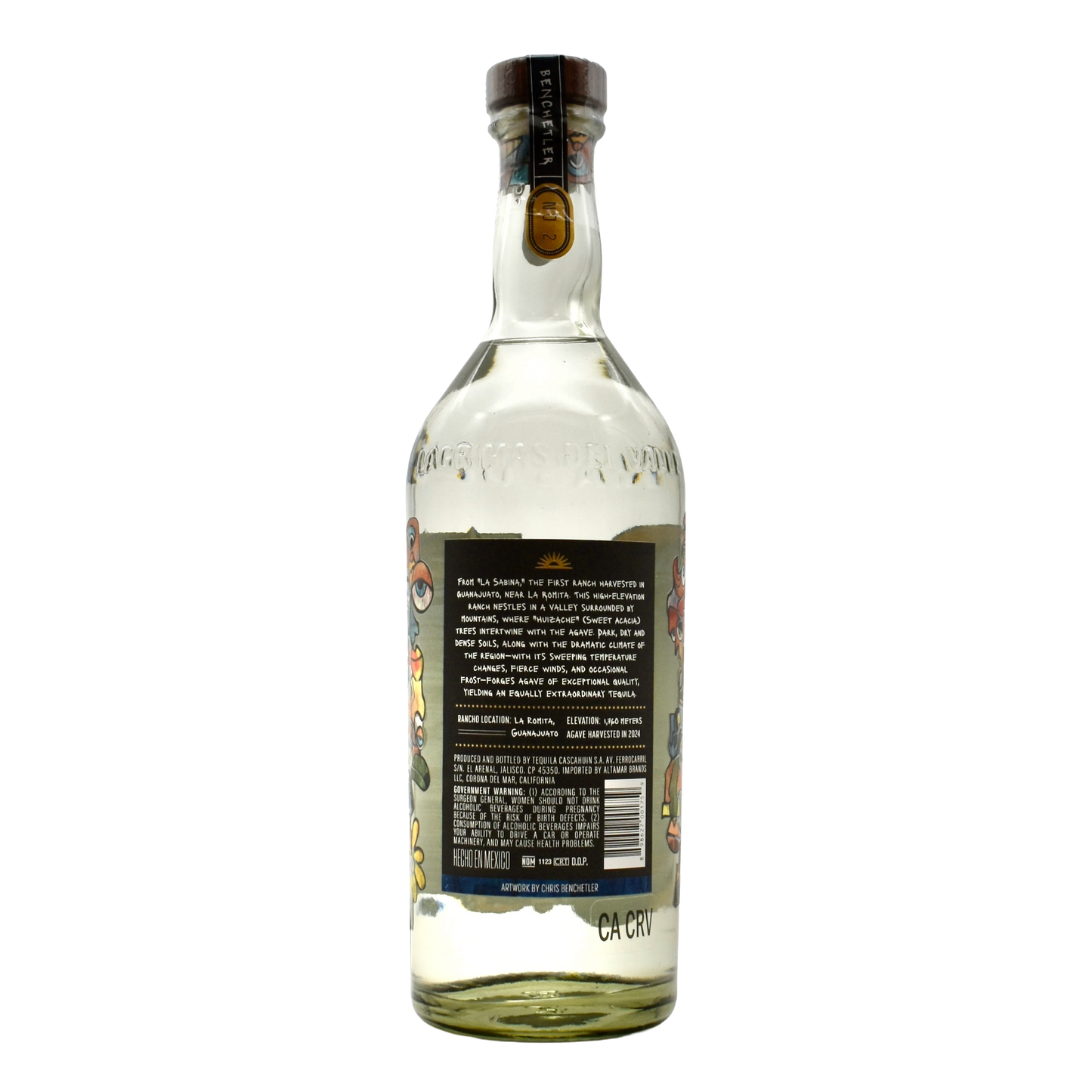 Lagrimas Tequila Plata Benchetler No. 2 750ml