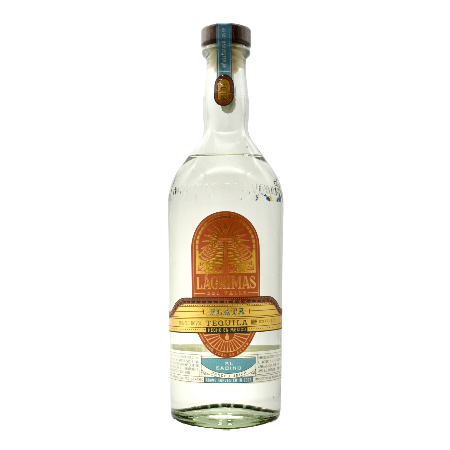 Lagrimas Tequila Plata El Sabino 750ml