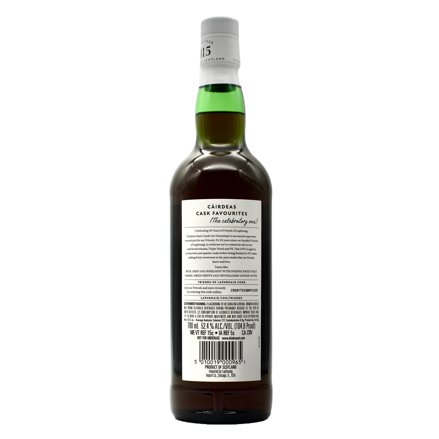 Laphroaig Cairdeas 2024 Single Malt Islay Scotch Whisky 750ml