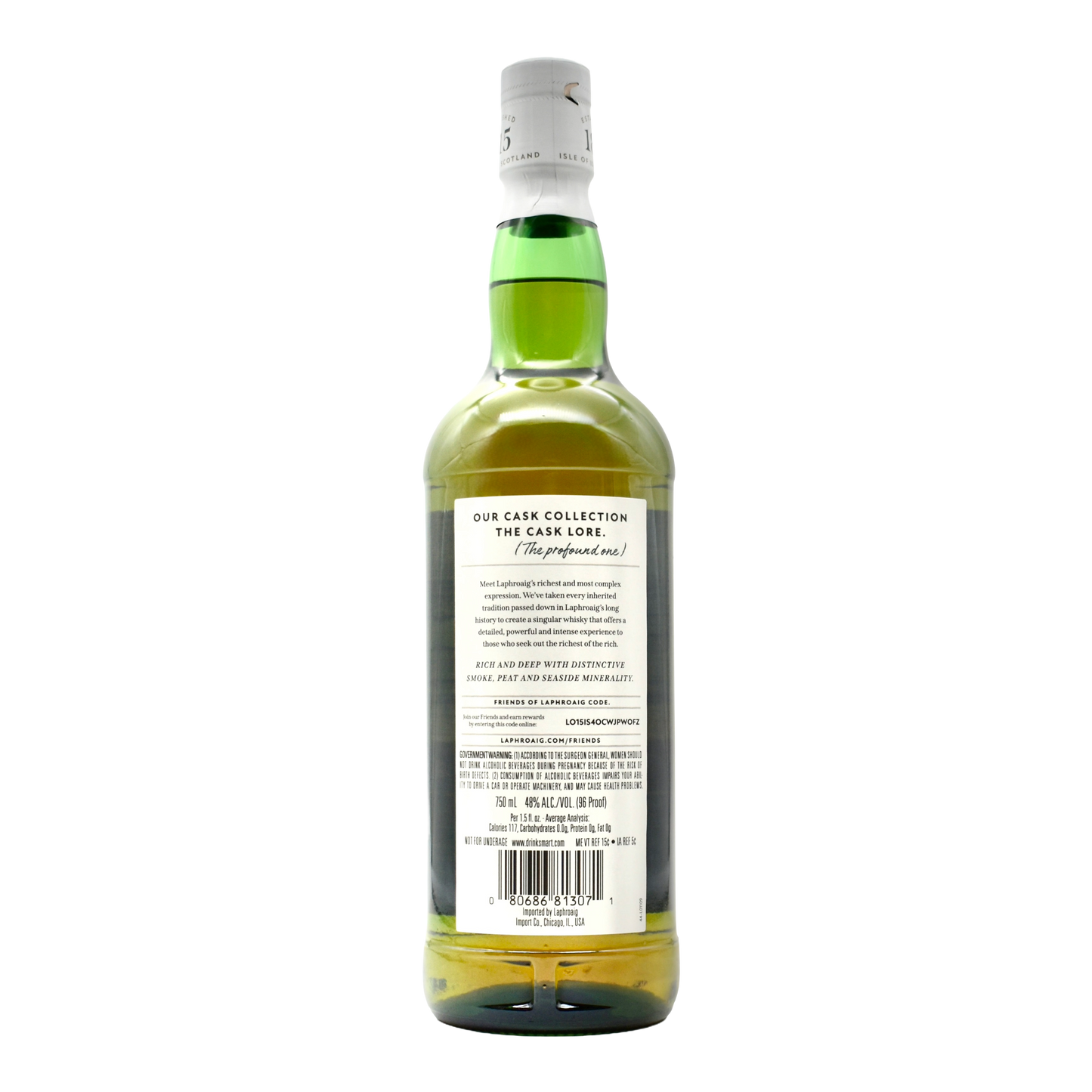 Laphroaig The Cask Lore Single Malt Islay Scotch Whisky 750ml