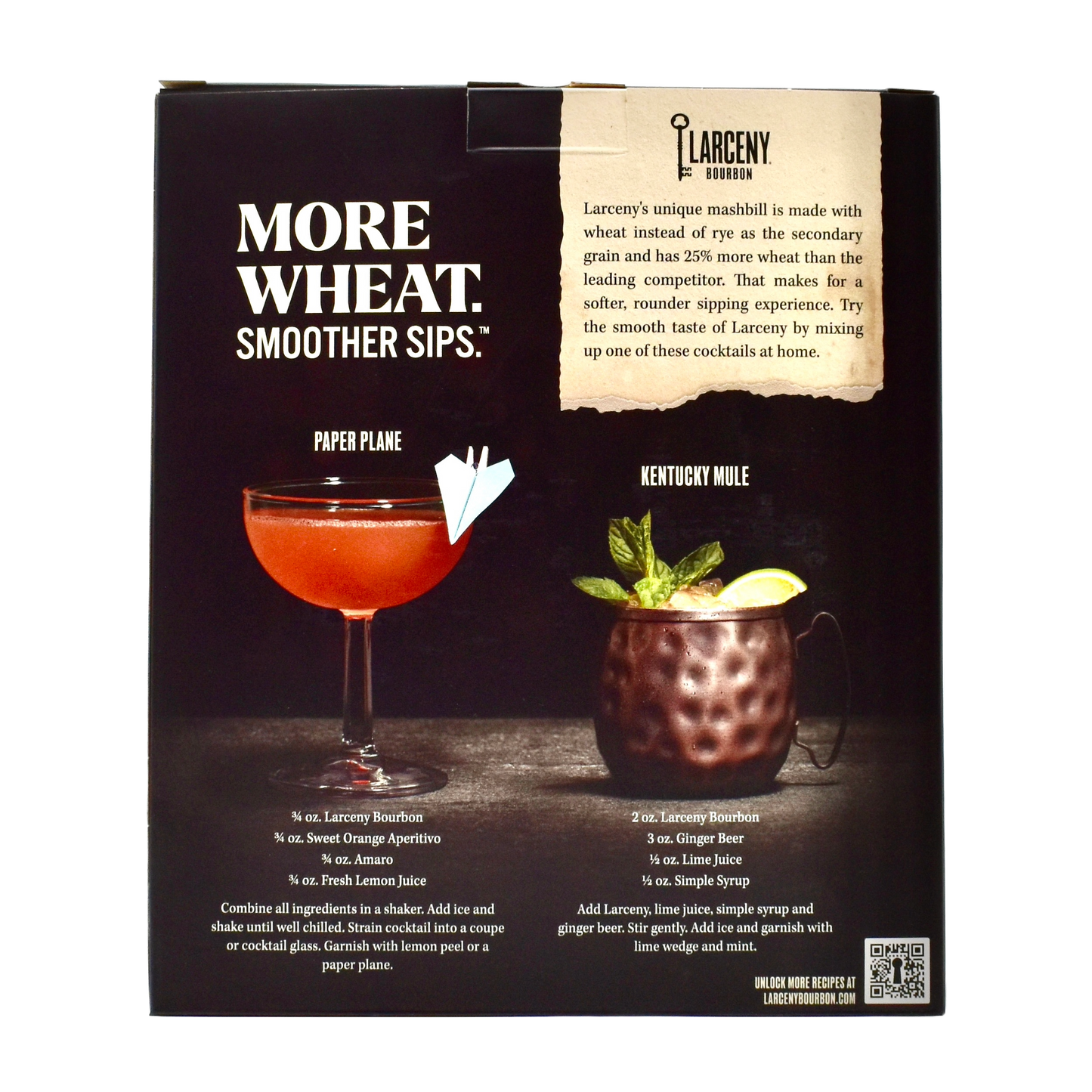 Larceny Small Batch Bourbon 750ml with Rock Glass