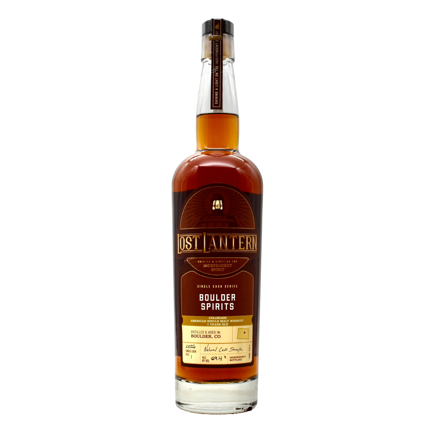 Lost Lantern Boulder Spirits Colorado Single Malt 7 Years Old 138.7 pf 750ml