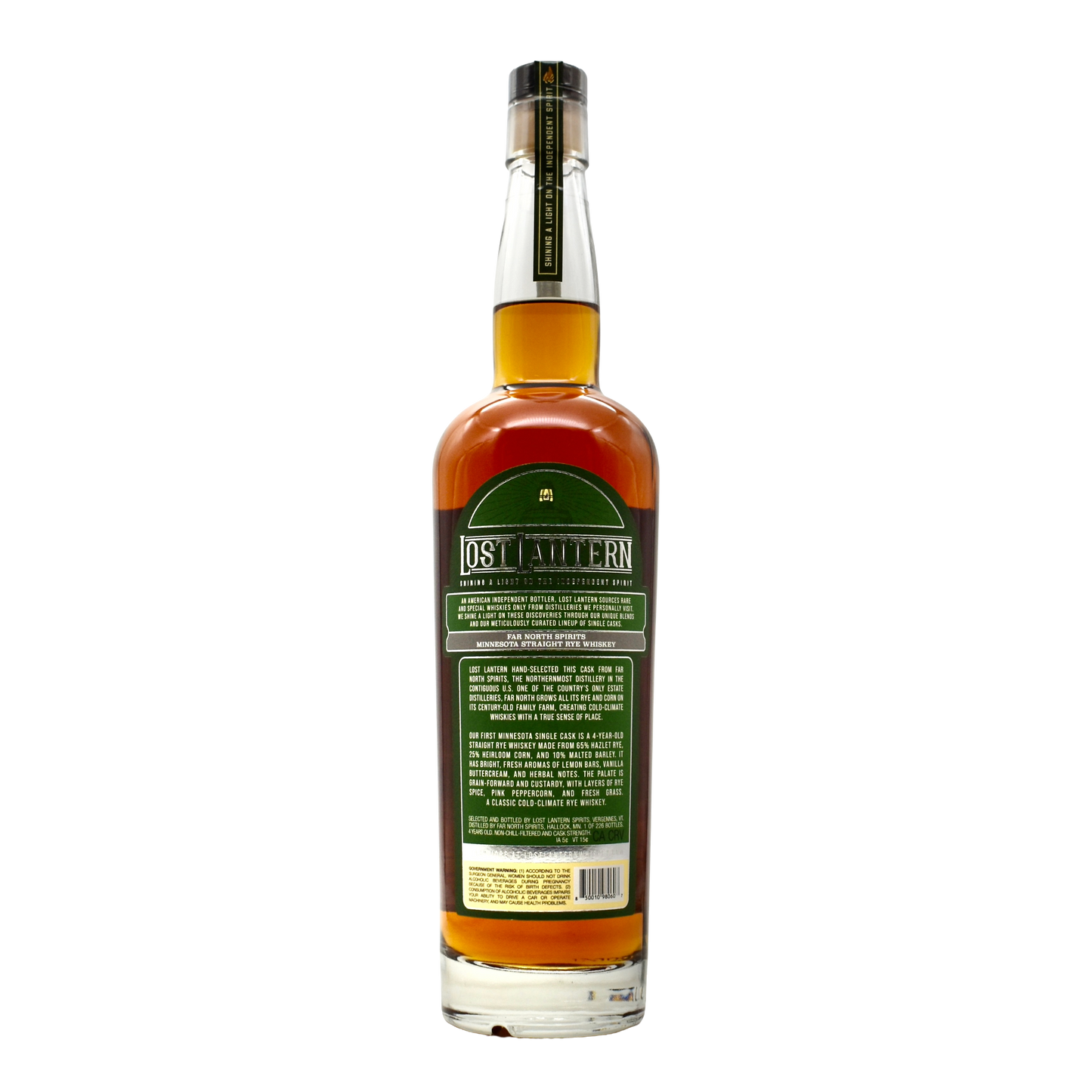 Lost Lantern Far North Minnesota Straight Rye Whiskey 750ml