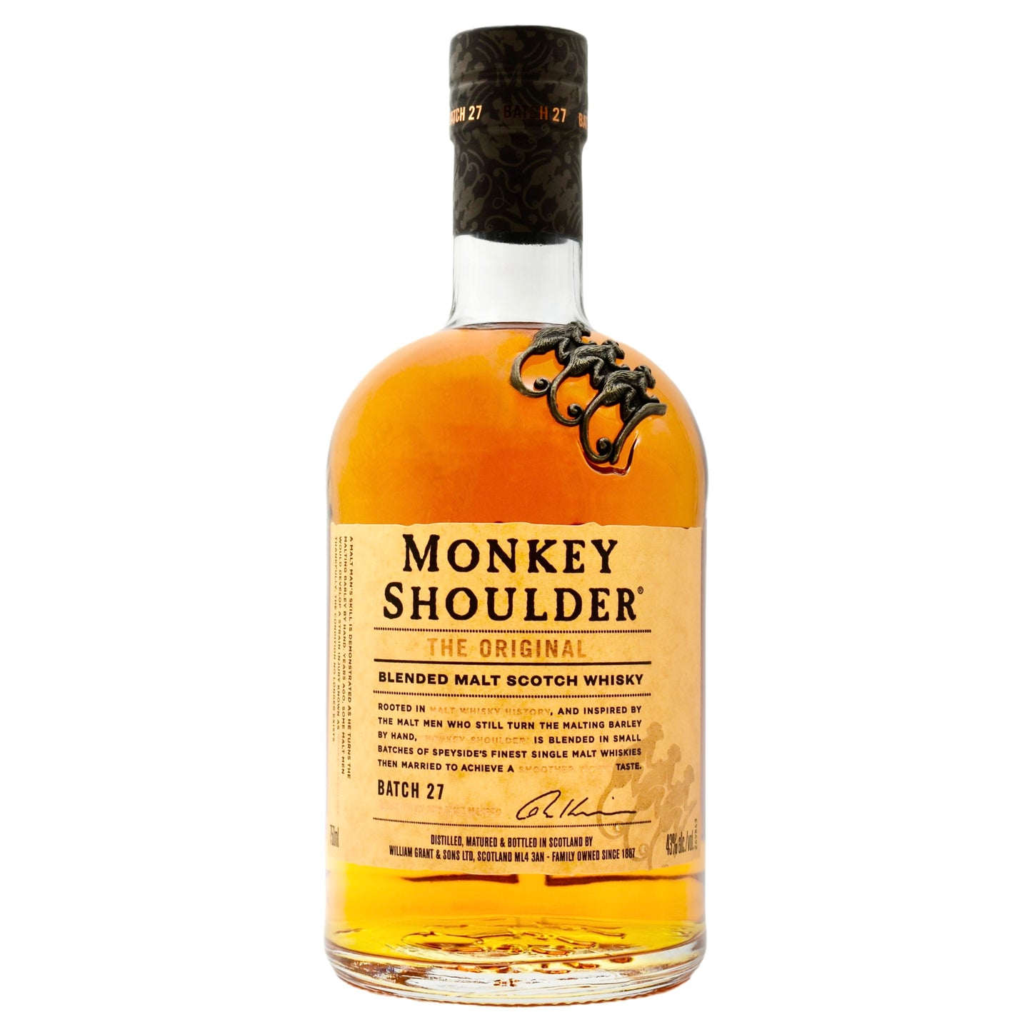 Monkey Shoulder Blended Malt Scotch Whisky 750ml